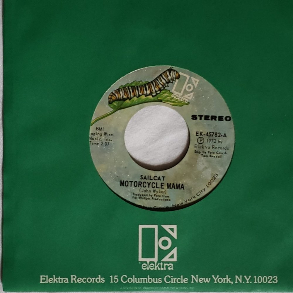 1972 ,RARE ,45rpm original pressing. "Motorcycle Mama" NEW ,will sell by the box